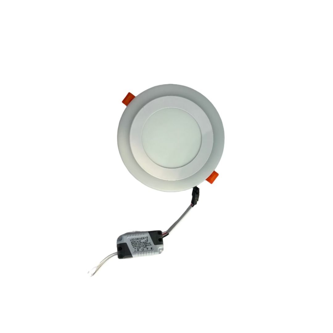 Ceiling light fixture on a white ceiling