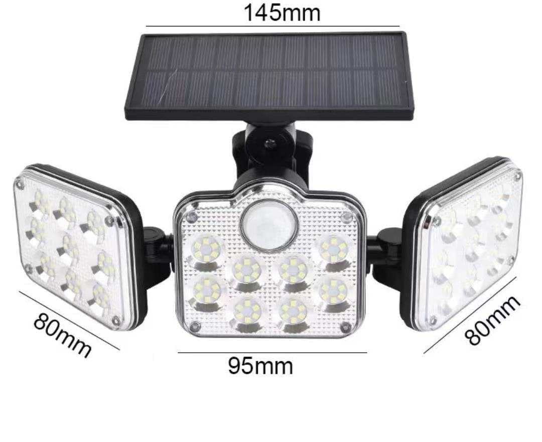 Outdoor Solar Light - 3 Lights, Motion Sensing