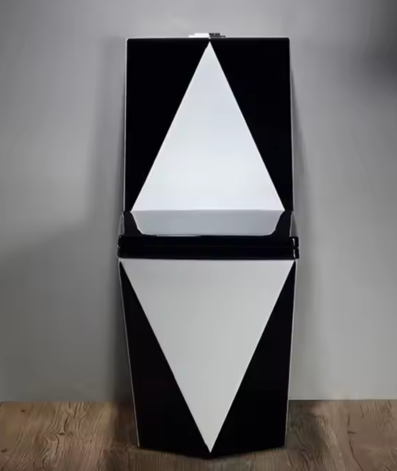 Black Ceramic Toilet