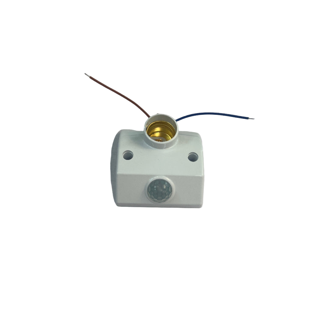 Small electronic component with wires on a white surface