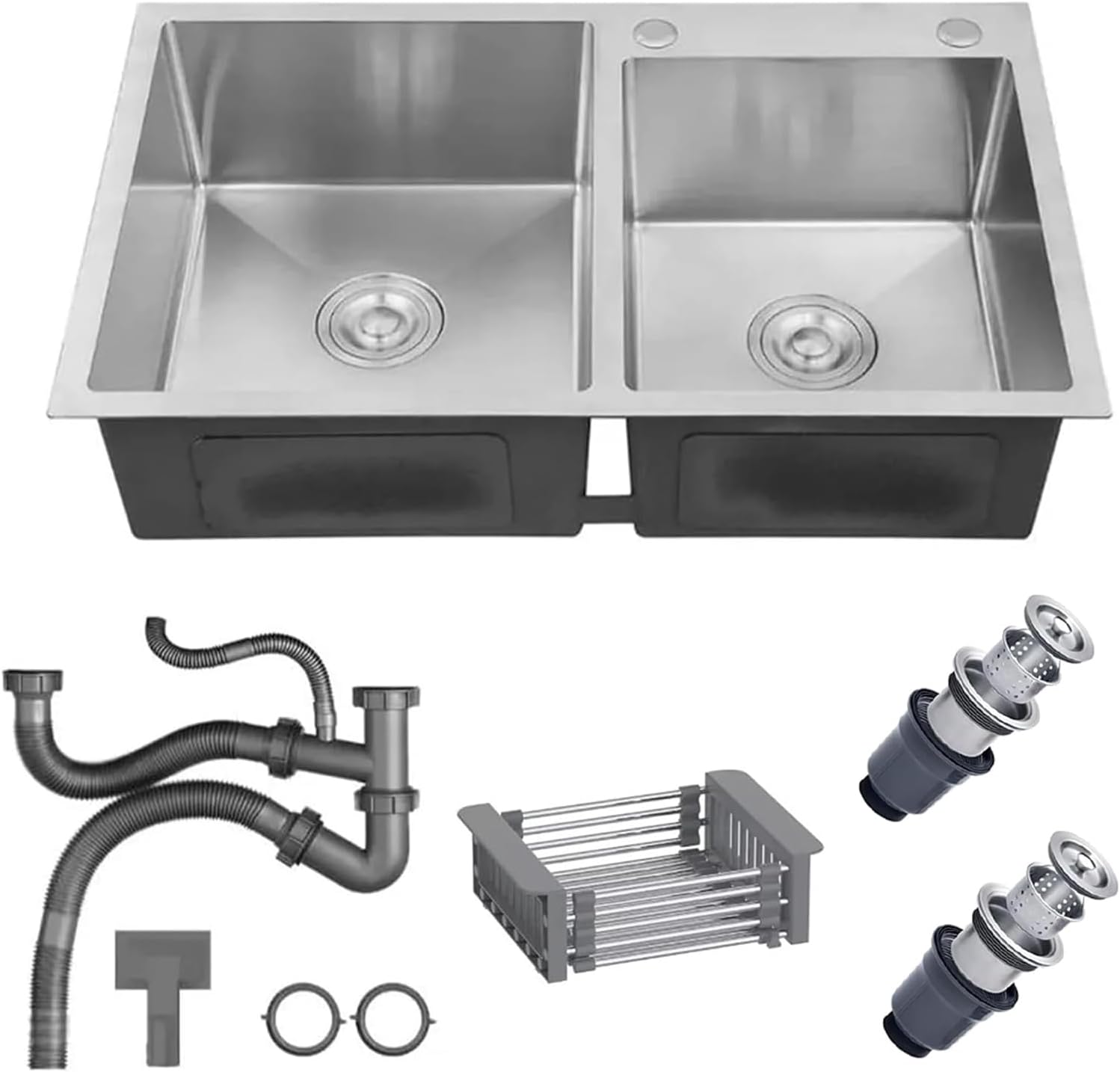 Double Kitchen Sink (80cm x 45cm)