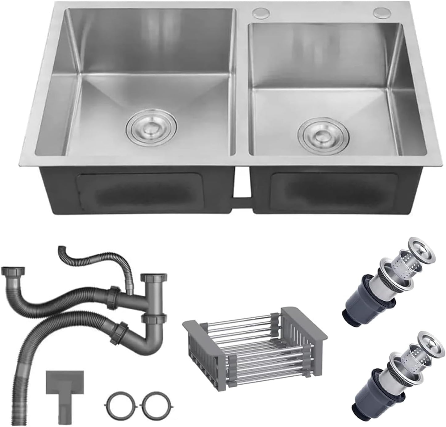 Double Kitchen Sink (80cm x 45cm)