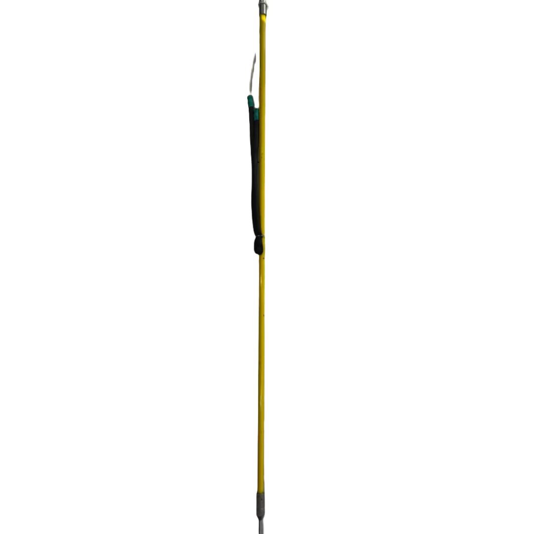 Fishing rod on a white background