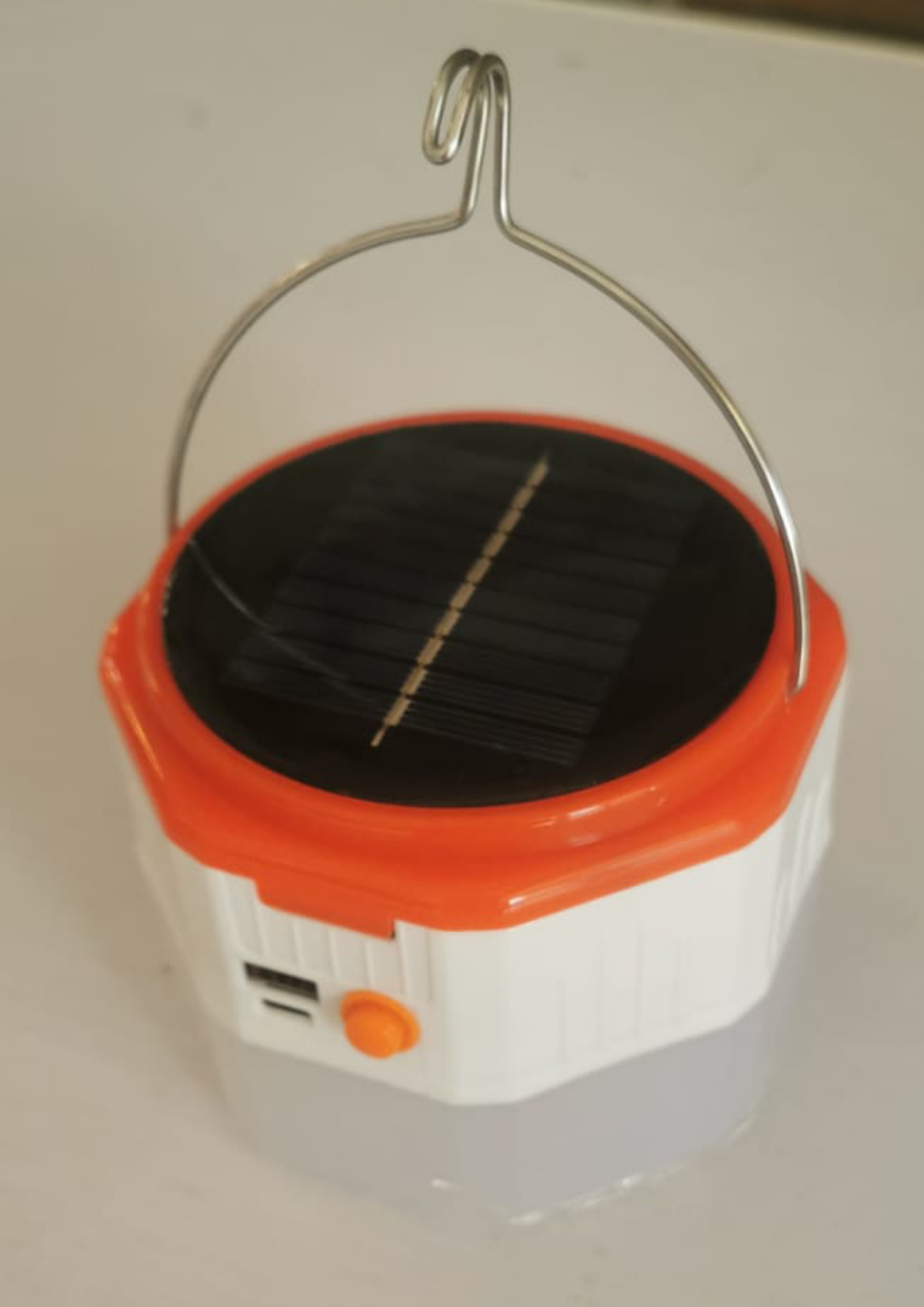 Solar octagonal charging lamp