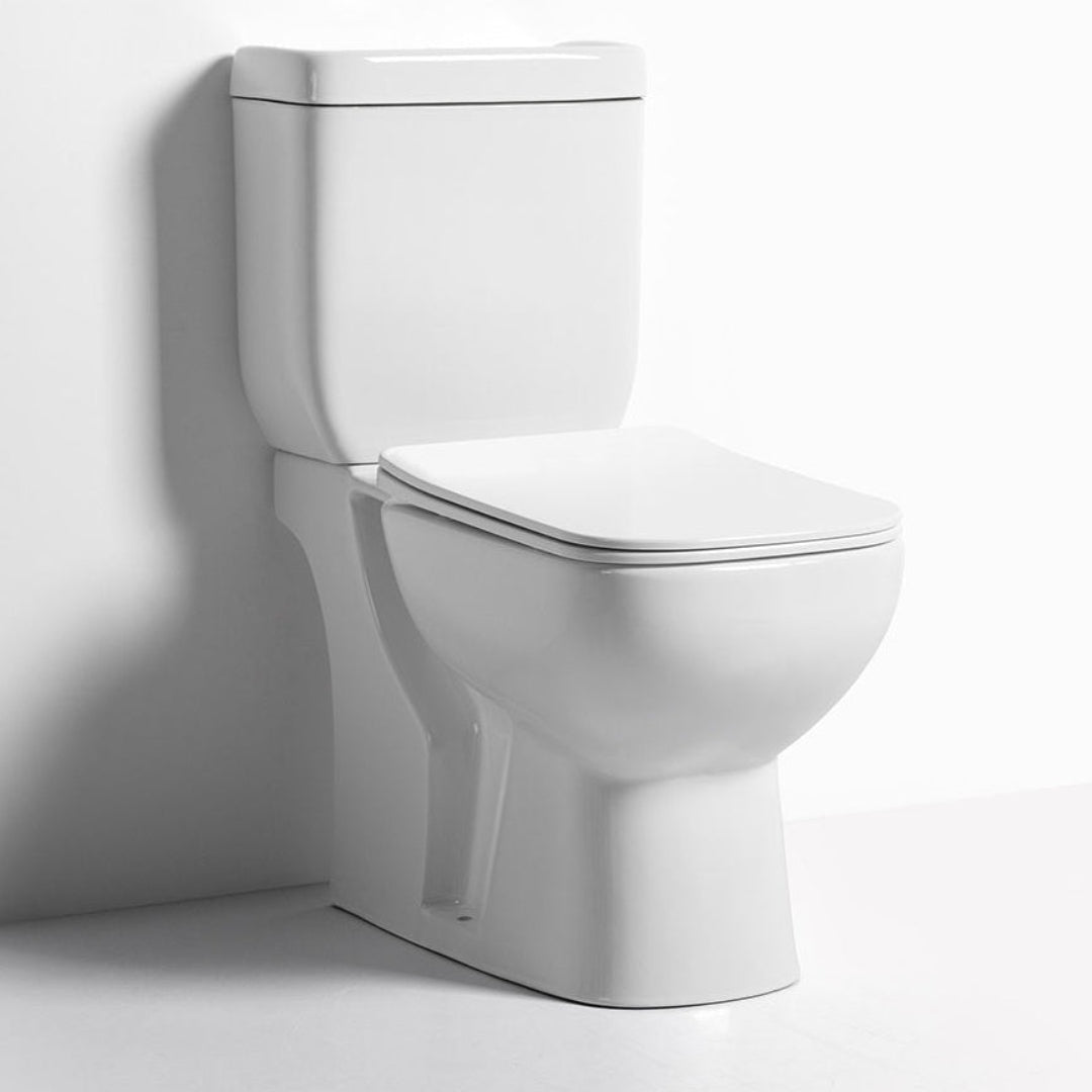 White toilet with OYN logo on a white background