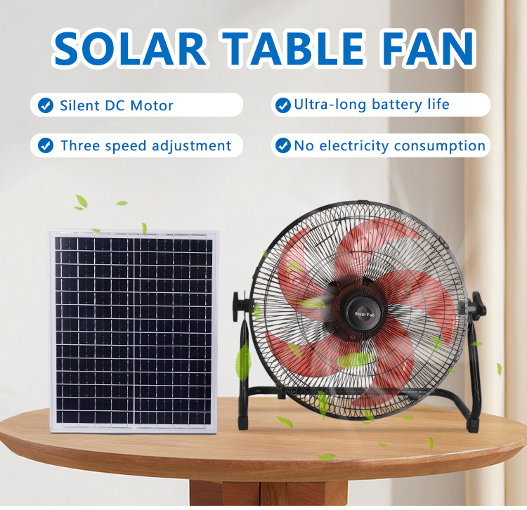Solar Table Fan