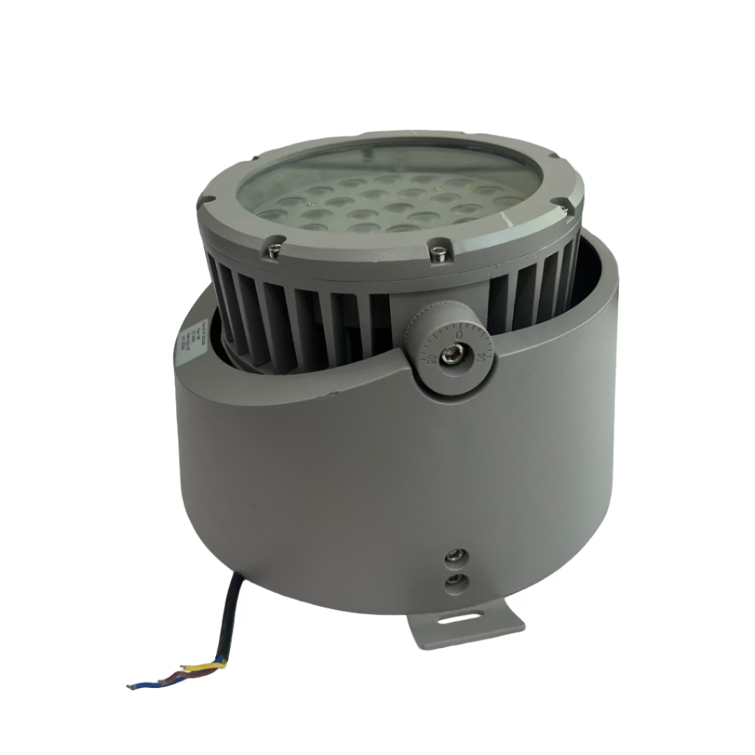 Gray industrial fan on a white background