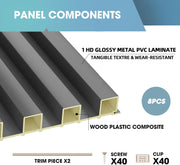 Acoustic Slat Wall Paneling (120" x 6")